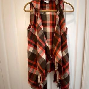Fall Plaid vest